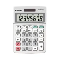 Casio Tischrechner MS-88ECO,8-stellig silber 4971850185727 Casio