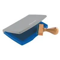 Pelikan Stempelkissen 337709 No2E Größe 2 blau getränkt ohne Öl 11x7cm im Kunststoffgehäuse 4012700337702 Pelikan