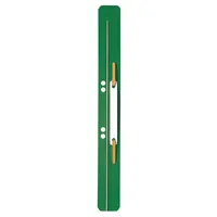 Leitz Heftstreifen lang 3711-00-55, 3,5x15,8cm (BxL), Kunststoff mit Kunststoffdeckleiste, grün 4002432445882 Leitz 25 Stück