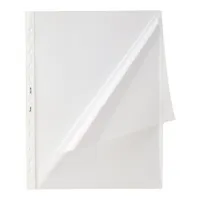 Bene Prospekthüllen 206200CL, A4 glasklar glatt, oben & links offen, 0,14mm 9003262200066 Bene 50 Stück