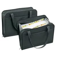 Veloflex Fächermappe 4446 880 A4 mit 24 Fächern 24-teilig blanko Textil schwarz 4000225033636 Veloflex