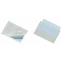Durable Sichttaschen Pocketfix Visitenkarten 93x62mm farblos selbstklebend 4005546803166 Durable 10 Stück