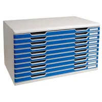 Exacompta Schubladenbox MODULO Office 10 Schubladen geschlossen DIN A3+ lichtgrau