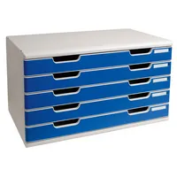 Exacompta Schubladenbox MODULO Office 5 Schubladen geschlossen DIN A3+ lichtgrau
