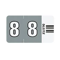 Leitz 6608 Ziffernsignale Orgacolor Ziffer 8 dunkelgrau 23x30mm 4002432313914 Leitz 100 Stück