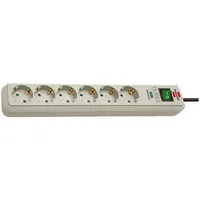 brennenstuhl® Steckdosenleiste Eco-Line PC-grau