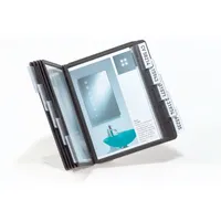 DURABLE Sichttafelsystem VARIO A5 Display System table 10 550601 DIN A5 schwarz mit 10 St. Sichttafeln, 1 St.