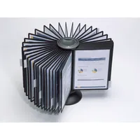 DURABLE Sichttafelsystem SHERPA® Display System carousel 40 563301 DIN A4 schwarz mit 40 St. Sichttafeln, 1 St.