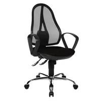 Topstar Bürodrehstuhl Open Point SY Somo, schwarz, mit Armlehnen, bis 110kg 4014296078007 Topstar
