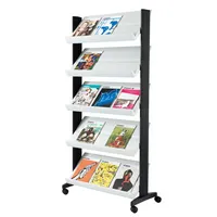 PAPERFLOW Prospektständer UNO grau DIN A4 5 Fächer 3660141880649 Paperflow