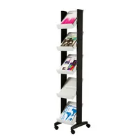 PAPERFLOW Prospektständer CORNER grau DIN A4 5 Fächer 3660141880557 Paperflow