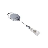 DURABLE Ausweishalter JOJO STYLE 832410, Druckknopfschlaufe, grau, 10 St.
