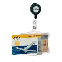 Durable Doppelbox m.Ausweishalter Jojo transp. 54x85mm 4005546805238 Durable 10 Stück