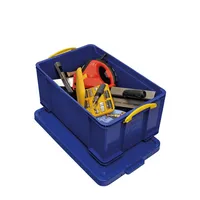 Really Useful Box Aufbewahrungsbox 64B, 64 Liter, mit Deckel, außen 710x440x310mm, Kunststoff blau 5060024800029 Really Useful Box