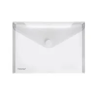 FolderSys Dokumententasche 40102-04, A5 quer, transparent farblos, Polypropylen (PP), Klettverschluss 4250037413014 FolderSys 10 Stück
