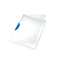 Leitz Klemmhefter ColorClip Magic 41750035, A4 transparent/blau, für ca. 30 Blatt, Polypropylen (PP) 80g 4002432341276 Leitz