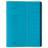 Elba Ordnungsmappe chic 400001035, 1-12 / AB-XYZ, blau, A4, 12 Fächer 4002030421042 Elba
