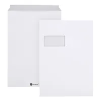 Bong Versandtaschen Securitex Expander 00014220, C4, mit Fenster, haftklebend, reißfest, wasserfest, 130g, weiß 4026283035535 Bong 100 Stück