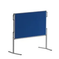 Franken Moderationstafel Pro MT880303, 120x150cm, Filz + Filz (beidseitig), pinnbar, klappbar, blau + blau 4016946207904 Franken