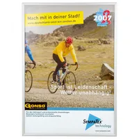 Franken Plakat-Klapprahmen Outdoor, BS1705, silber, A0, Aluminium 4016946192460 Franken