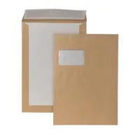 Bong Versandtaschen Posthorn 00014008, C4, mit Fenster, haftklebend, mit Papprückwand, 120g, braun 4026283053942 Bong 100 Stück