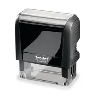 Trodat Textstempel PRINTY 4.0 44086 58x22mm 6zeilig Kissen schwarz 9008056440864 Trodat