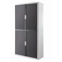 PAPERFLOW Aktenschrank easy Office E2CT0010200065, Kunststoff/Stahl abschließbar, 4 OH, 110 x 204 x 41,5 cm, anthrazit/weiß 3660141930474