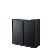 PAPERFLOW Aktenschrank easy Office E1CT0009600045, Kunststoff/Stahl abschließbar, 2 OH, 110 x 104 x 41,5 cm, schwarz 3660141930177 PAPERFL