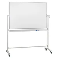Franken Stativdrehtafel-Whiteboard ST202, 150x100cm, emailliert, Aluminiumrahmen 4016946003186 Franken