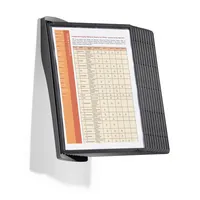 Durable Sichtafelsystem A4 StyleWall schwarz m.10 Tafeln Sherpa 4005546507361 Durable