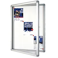 Franken Schaukasten ECO SK9SE, 9xA4, weiß/silber, Metall, magnetisch 4016946194792 Franken