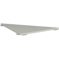 Geramöbel Verkettungsplatte Flex, 80x80cm (BxT), dreieckig, lichtgrau, 25mm 4038933175812 Geramöbel
