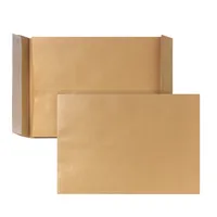 Bong Faltentaschen Posthorn 00470329, C4, ohne Fenster, haftklebend, 40mm-Falte, 130g, braun 4040134050751 Bong 200 Stück
