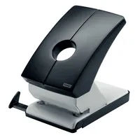 Novus Registraturlocher B 260 025-0422, schwarz, bis 6mm 60 Blatt, mit Anschlagschiene 4009729030035 Novus