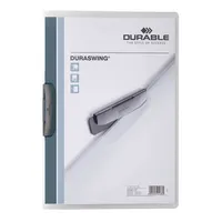 Durable Klemmhefter DURASWING 30 229037, A4 grau, für ca. 30 Blatt, Polypropylen (PP) 80g 4005546214351 Durable
