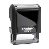 trodat Textstempel, individualisierbar printy 4911 selbstfärbend schwarz ohne Logo, 1 St. -  Nachträglich per Gutschein personalisieren
