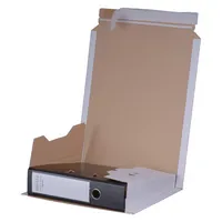 Smartbox Pro Ordnerversandkarton 00069025 weiß, für 1 Ordner 80mm, 2 Ordner 35mm, innen 320x290x35-80mm, Wellpappe 4250414107802 Smartbox Pro