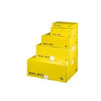 Smartbox Pro Versandkarton Mail-Box S 212 151 120 gelb, bis DIN A5+, innen 249x175x79mm, Karton 4250414104313 Smartbox Pro 20 Stück