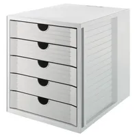 HAN Schubladenbox System-Box Karma 14508-18 grau/grau 5 Schubladen geschlossen 4012473145818 HAN