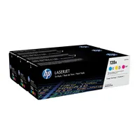 HP 128A / CF371AM 3-Pack (Yellow Cyan Magenta) Toner - Tonerpatrone Farbe ( Cyan, Magenta, Gelb)