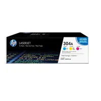 HP Toner 304A cyan, magenta, gelb 3 St./Pack.