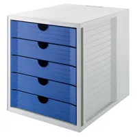 HAN Schubladenbox System-Box Karma 14508-16 graublau 5 Schubladen geschlossen 4012473145801 HAN