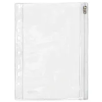 FolderSys Gleitverschlusstasche PVC mit Eurolochung 156/140x210mm transparent 4250037417296 FolderSys 10 Stück