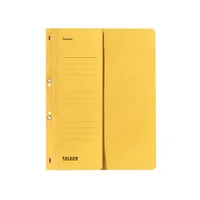 Falken Ösenhefter 80000532, A4 gelb halber Vorderdeckel, Karton 250g 4014481502119 Falken