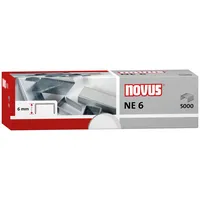 Novus Heftklammern SUPER NE6, 042-0001, Stahldraht verzinkt, Heftleistung 25 Blatt max. 4009729003732 Novus 5000 Stück