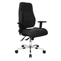Topstar Bürodrehstuhl Trendstar Objekt, schwarz / silber/schwarz, mit Armlehnen, bis 110kg, ohne Kopfstütze 4067976000492 Topstar