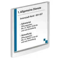 DURABLE Türschild CLICK SIGN Kunststoff weiß 14,9 x 14,85 cm, 1 St.
