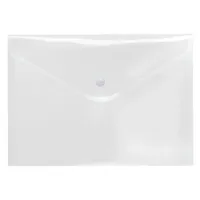 FolderSys Dokumententasche - 40912-00, Din A5 quer, transparent farblos, Polypropylen (PP), Druckknopfverschluss 4250037424478 FolderSys 10 Stück