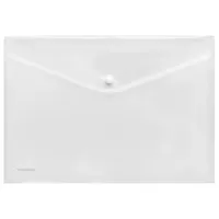 FolderSys Dokumententasche 40111-00, A4, transparent farblos, Polypropylen (PP), Druckknopfverschluss 4250037417081 FolderSys 10 Stück