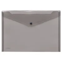 FolderSys Dokumententasche 40111-24, A4, transparent rauchtopas, Polypropylen (PP), Druckknopfverschluss 4250037417173 FolderSys 10 Stück